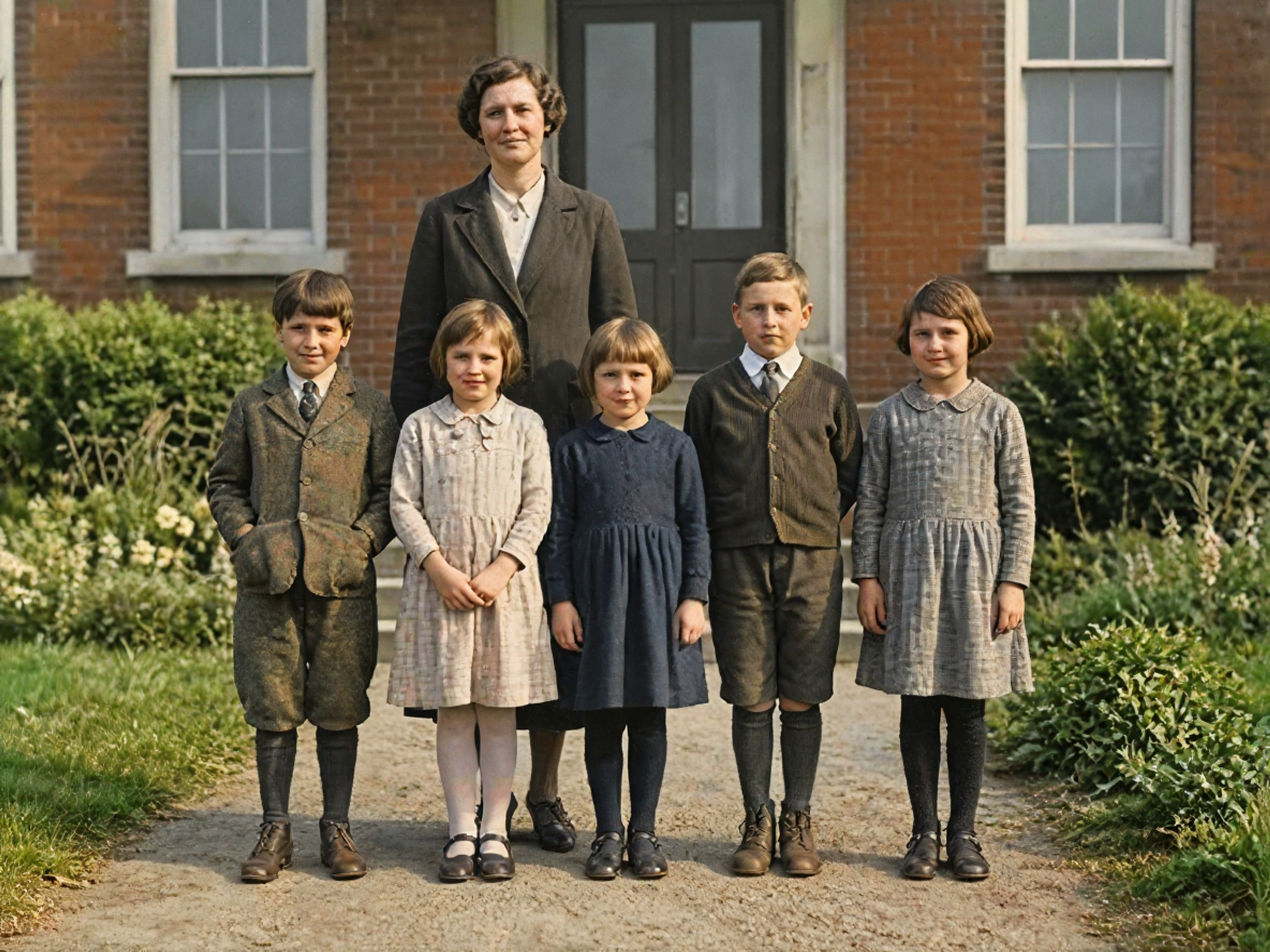 A damaged school photograph
